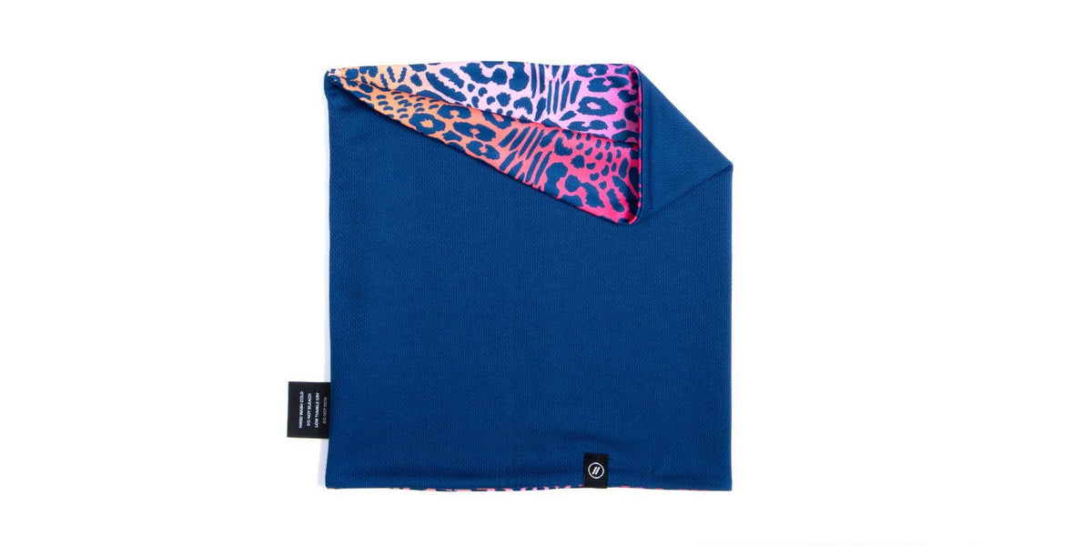 Cheetah/Navy Neck Gaiter