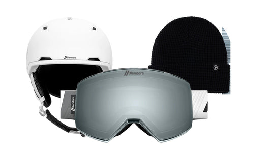Element | Gray Color Block - Dome MIPS White - Black Beanie
