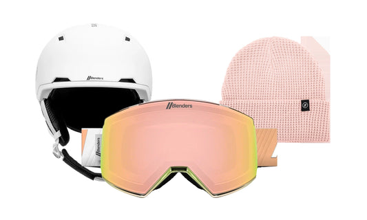 Element | Champagne Color Block - Dome MIPS White - Blush Beanie