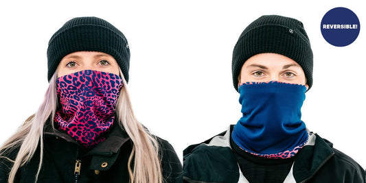 Cheetah/Navy Neck Gaiter